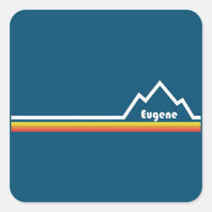 Eugene Oregon Vierkante Sticker