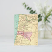 Eugene Oregon Vintage Kaart Ansichtkaart (Staand voorkant)