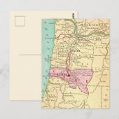 Eugene Oregon Vintage Kaart Ansichtkaart (Voorkant / Achterkant)