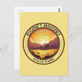 Eugene T. Mahoney State Park Nebraska Badge Briefkaart (Voorkant / Achterkant)