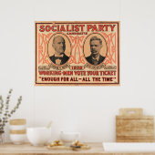Eugene V. Debs Socialistische Partij 1908 Poster (Keuken)