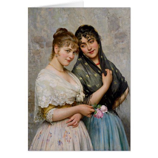 Eugene von Blaas Two Venetian Women CC0438 (Voorkant)