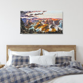 Eugene VON GUÉRard - Mount Townsend (Gewijzigd) Canvas Afdruk (Insitu (Slaapkamer))