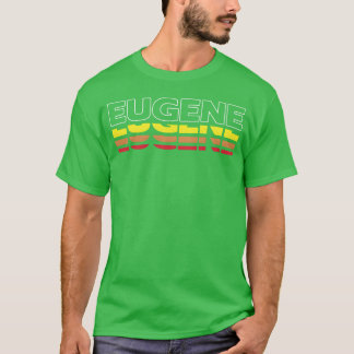 Eugene voornaam grappige vintage zonsondergang Eug T-shirt