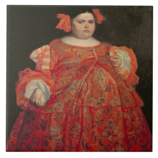 Eugenia Martinez Vallejo, La Monstrua (olie) Tegeltje (Voorkant)