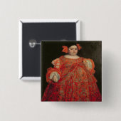 Eugenia Martinez Vallejo, La Monstrua (olie) Vierkante Button 5,1 Cm (Voorkant /achterkant)