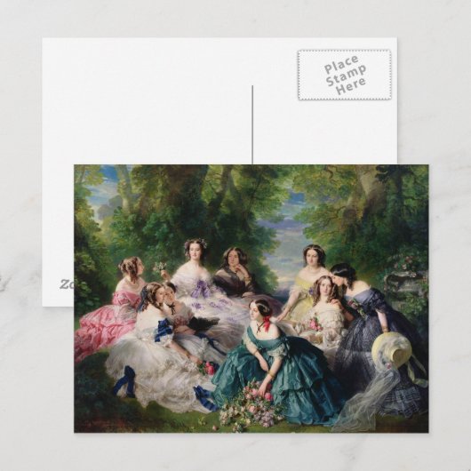 Eugenie Omringd door haar Dames in Waiting Briefkaart (Voorkant / Achterkant)