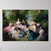 Eugenie Omringd door haar Dames in Waiting Poster (Voorkant)