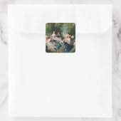 Eugenie Omringd door haar Dames in Waiting Vierkante Sticker (Tas)