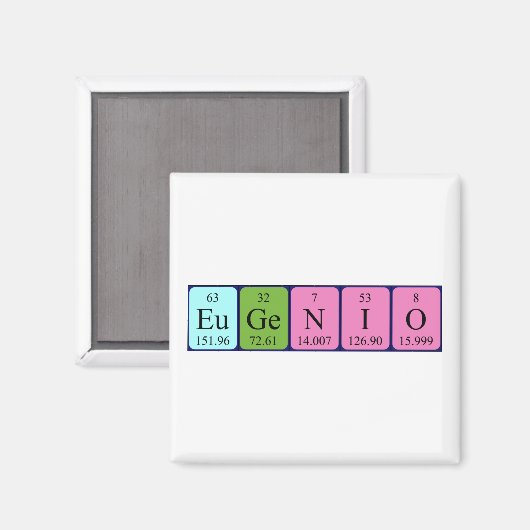 Eugenio periodiek table name magnet (Voorkant / Achterkant)