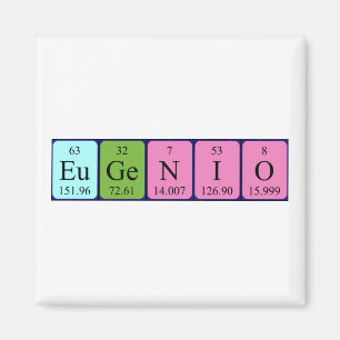 Eugenio periodiek table name magnet