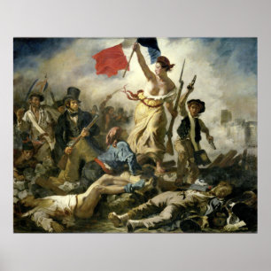 Eugne Delacroix Liberty Leading People Poster