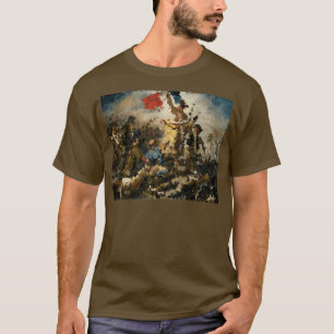 Eugne Delacroix Liberty Leading the People Pixelat T-shirt