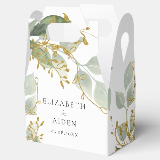 Eukalyptus Wedding Box  Bedankdoosjes (Geopend)