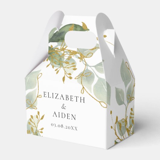 Eukalyptus Wedding Box  Bedankdoosjes (Voorkant Zijde)