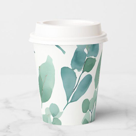 Eukalytusbecher Papieren Bekers (Achterkant)