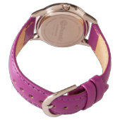 Eule in der Armbanduhr Horloge (Achterkant)
