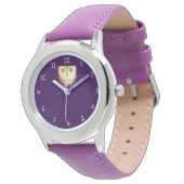 Eule in der Armbanduhr Horloge (Gekanteld)