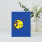 Eule owl briefkaart (Staand voorkant)