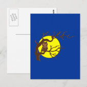 Eule owl briefkaart (Voorkant / Achterkant)