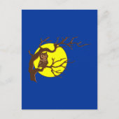 Eule owl briefkaart (Voorkant)