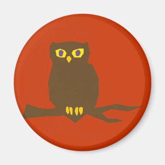 Eule owl magneet (Voorkant)
