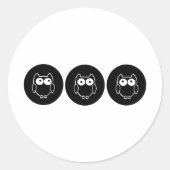 Eule Ronde Sticker (Voorkant)