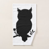 Eule - Scherenschnitt Bad Handdoek (Handdoek)