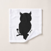 Eule - Scherenschnitt Bad Handdoek (Wasdoekje)