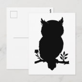 Eule - Scherenschnitt Briefkaart (Voorkant / Achterkant)