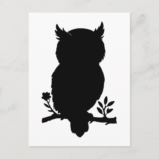 Eule - Scherenschnitt Briefkaart (Voorkant)