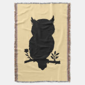 Eule - Scherenschnitt Deken (Voorkant Verticaal)