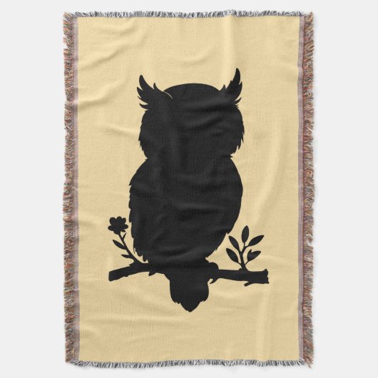 Eule - Scherenschnitt Deken (Voorkant Verticaal)