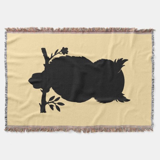 Eule - Scherenschnitt Deken (Voorkant)