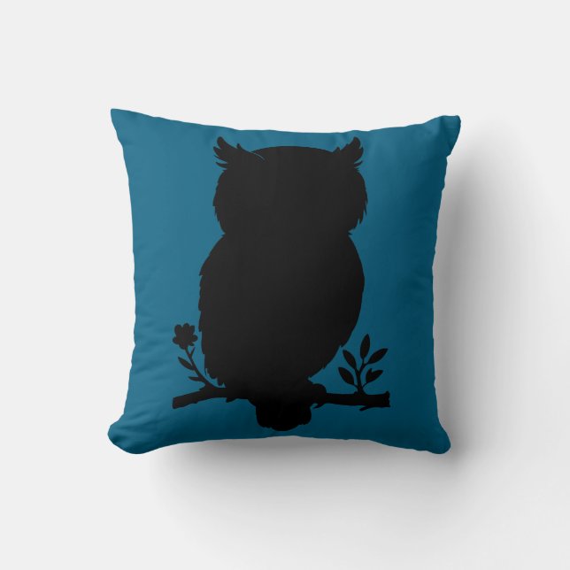 Eule - Scherenschnitt Kussen (Voorkant)