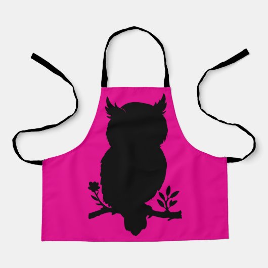 Eule - Scherenschnitt Schort (Voorkant)