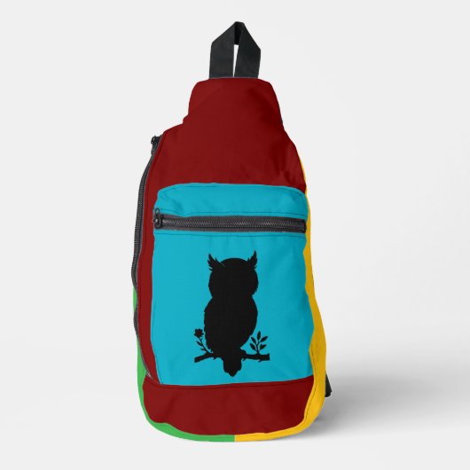 Eule - Scherenschnitt Sling Bag (Voorkant)
