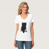 Eule - Scherenschnitt T-shirt (Voorkant volledig)