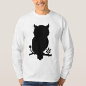 Eule - Scherenschnitt T-shirt (Voorkant)