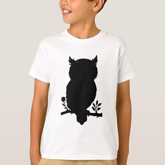 Eule - Scherenschnitt T-shirt (Voorkant)