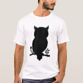 Eule - Scherenschnitt T-shirt (Voorkant)