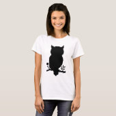 Eule - Scherenschnitt T-shirt (Voorkant volledig)
