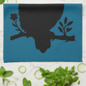 Eule - Scherenschnitt Theedoek (Gevouwen)