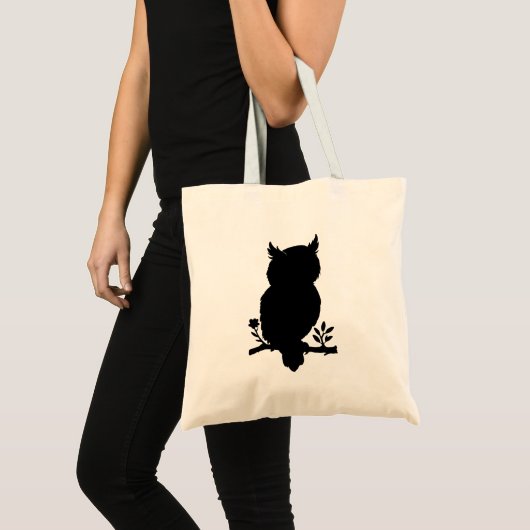 Eule - Scherenschnitt Tote Bag (Voorkant (product))