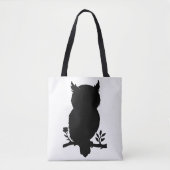 Eule - Scherenschnitt Tote Bag (Voorkant)