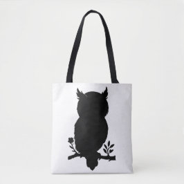 Eule - Scherenschnitt Tote Bag