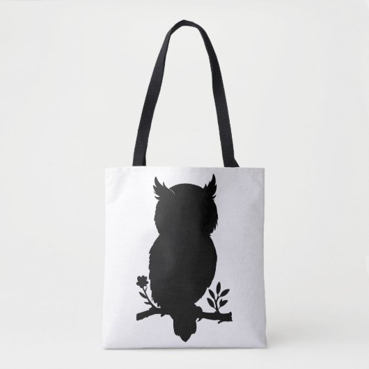 Eule - Scherenschnitt Tote Bag (Voorkant)