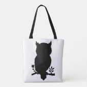 Eule - Scherenschnitt Tote Bag (Achterkant)