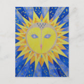 Eule Sun Owl Briefkaart (Voorkant)