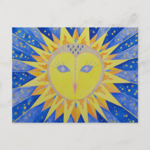 Eule Sunowl Briefkaart